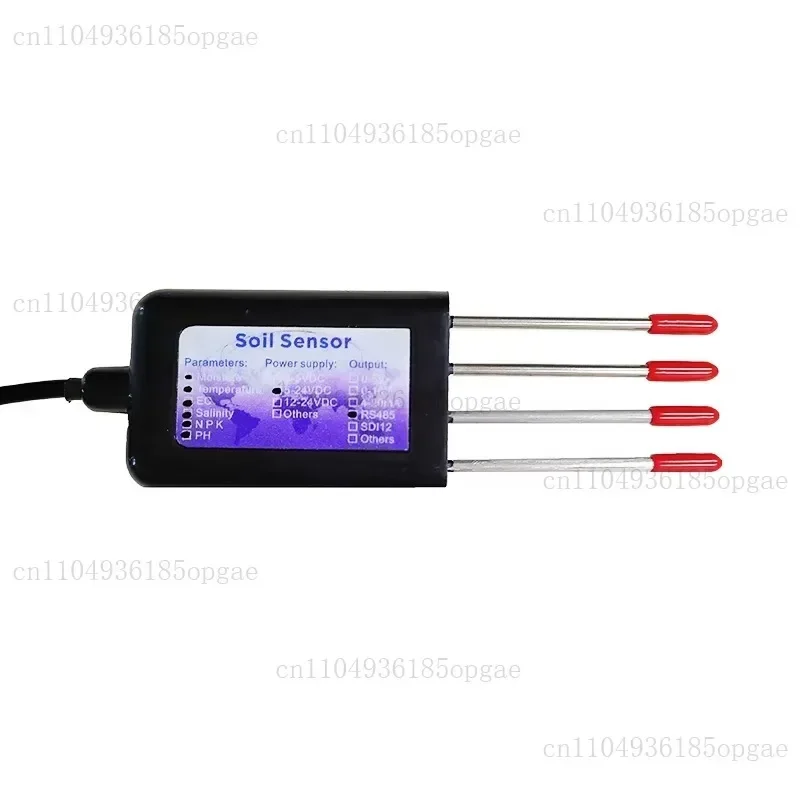 RD-S8IN1-05 RS485 Output Multi-parameter Soil Quality Sensor Smart Soil Moisture Temperature EC Salinity NPK PH 8m