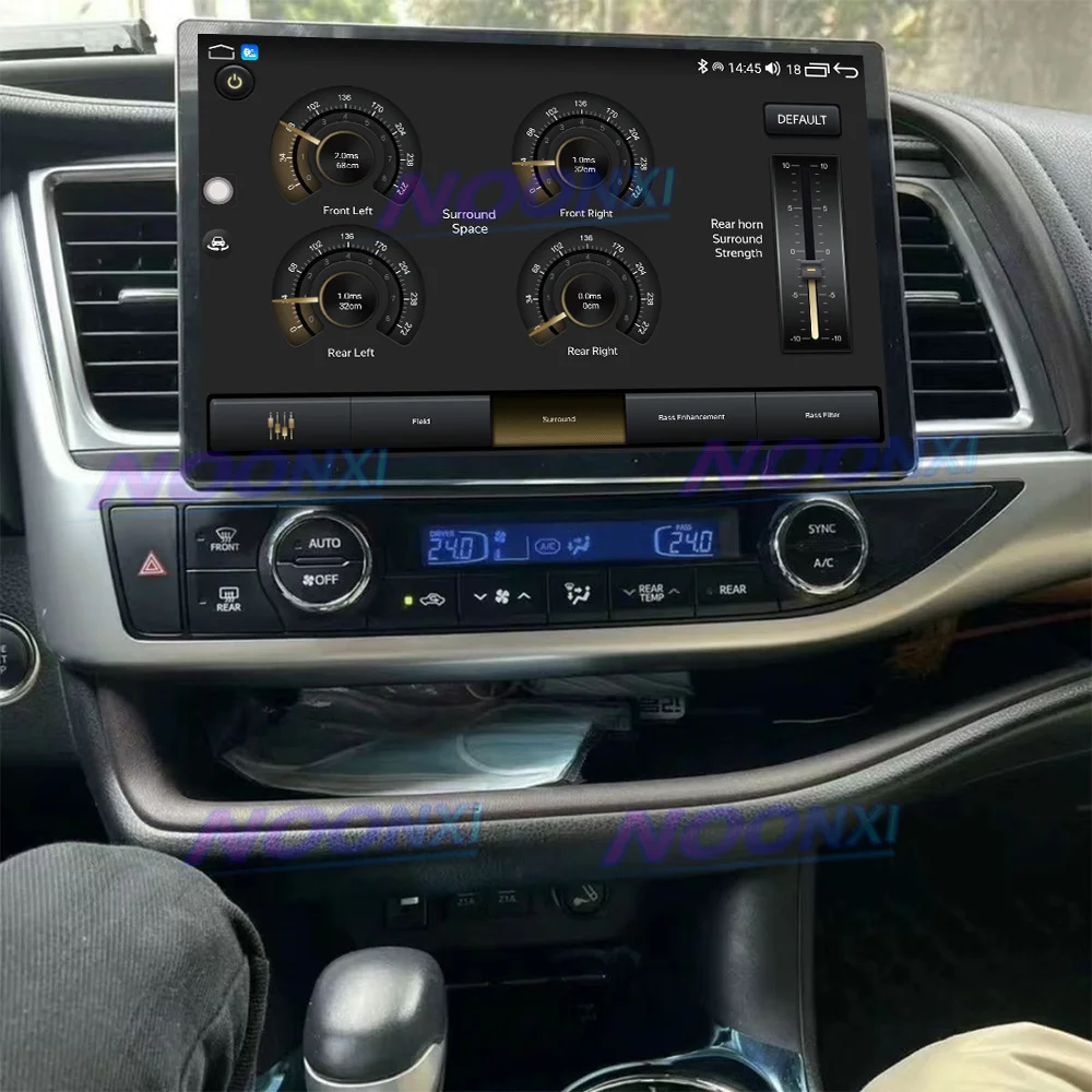 For Toyota Highlander Kluger 3 XU50 2013-2019 All In One Car Radio 2 K Screen 1920x1200 Android 13 System GPS Carplay 13.1 inch