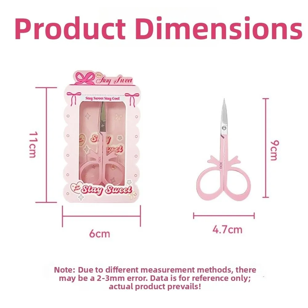 Kleine Augenbrauen-Trimmschere, tragbare, natürliche, scharfe Make-up-Schere, perfekte Make-up-Tools für die Augenbrauenformung von Anfängern