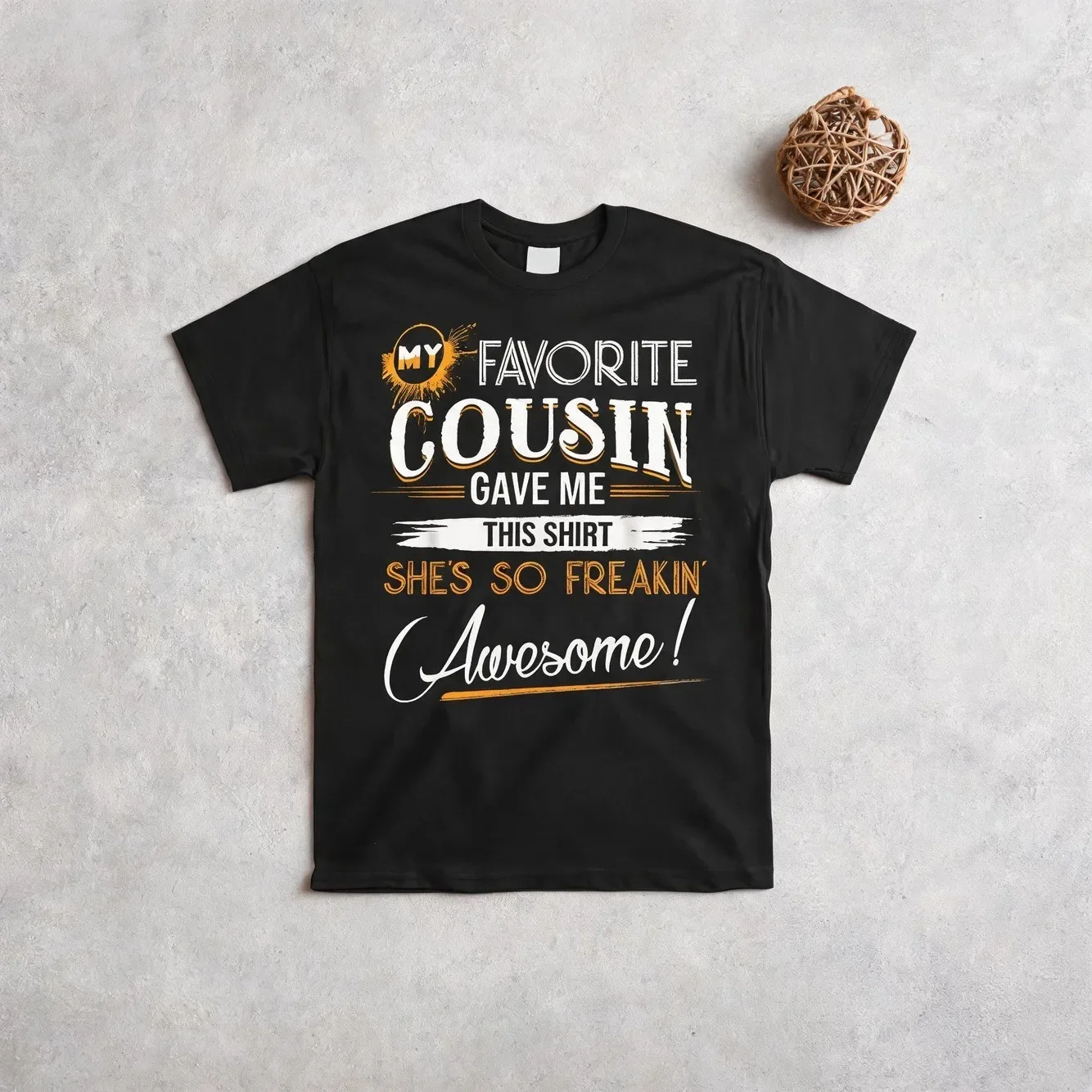 Funny Cousin Gift T Shirt Cousin Me Awesome Looks Graphic Tee Black Shirt With Text Casual Outfits Funny Cousin Same Style For Men And Women 2025 Summer Short