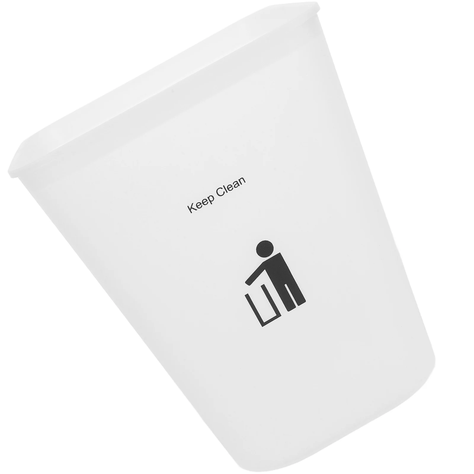 

Creative Home Office Bedroom Kitchen Trash Can Press Leakproof Rectangular Plastic Garbage Bin for Living Room Children's