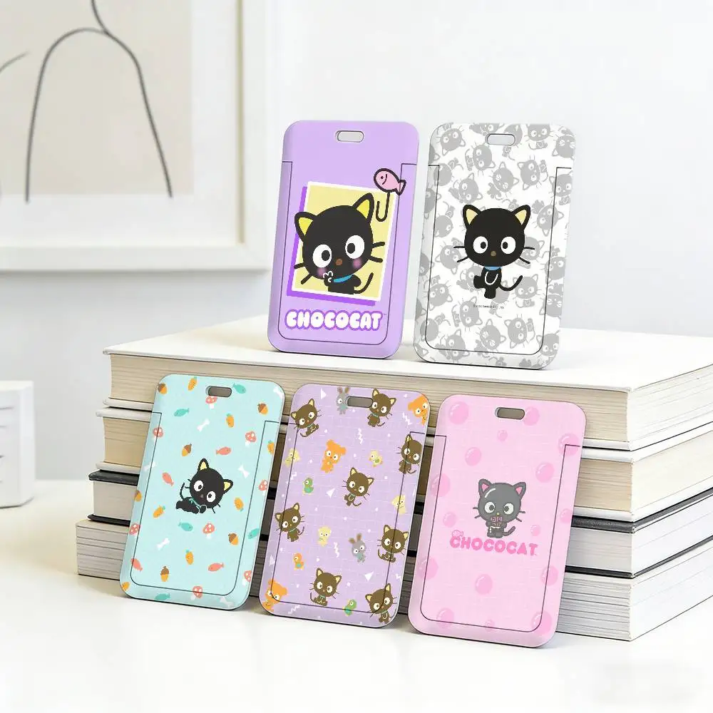 

Мягкий шнурок для шеи Kawaii C-Chococat с пластиковым чехлом для ID-карты, легкий держатель для рабочего пропуска сотрудника, прочный чехол для бейджа.