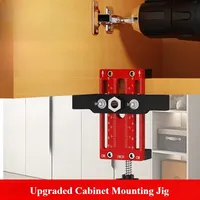 Upgraded Cabinet Mounting Jig Aluminum Alloy Cabinet Door Installation Positioner Multi Functional Cabinet Door Support Arm Tool