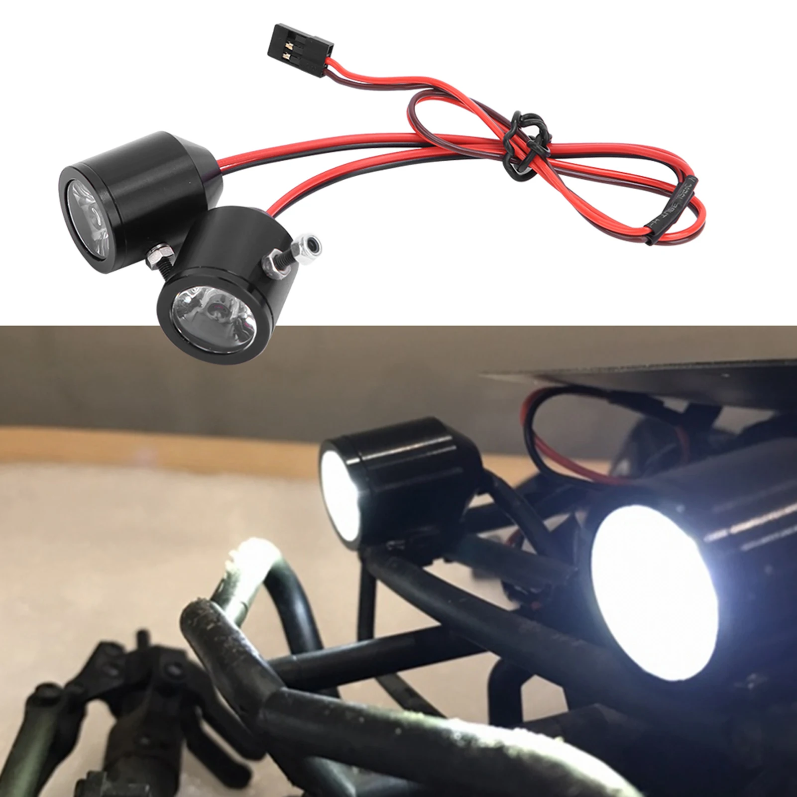 3W Spotlights Searchlights Spare Part Replacement Accessory for RC Car Model