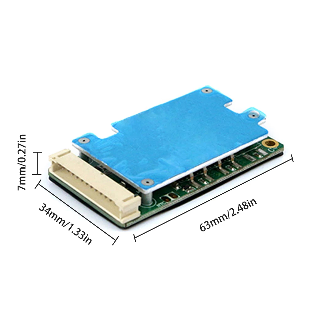 13S 48V PCB BMS Protection Board Li-ion Lithium Battery Charger Lipo Cell Module with Balance for Battery Cell Pack With Cable