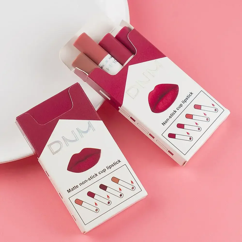 Lápiz labial coreano para mujer, conjunto de lápiz labial Sexy, tinte de labios, brillo de labios, Maquillaje resistente al agua, Cosméticos de Maquillaje mate de larga duración