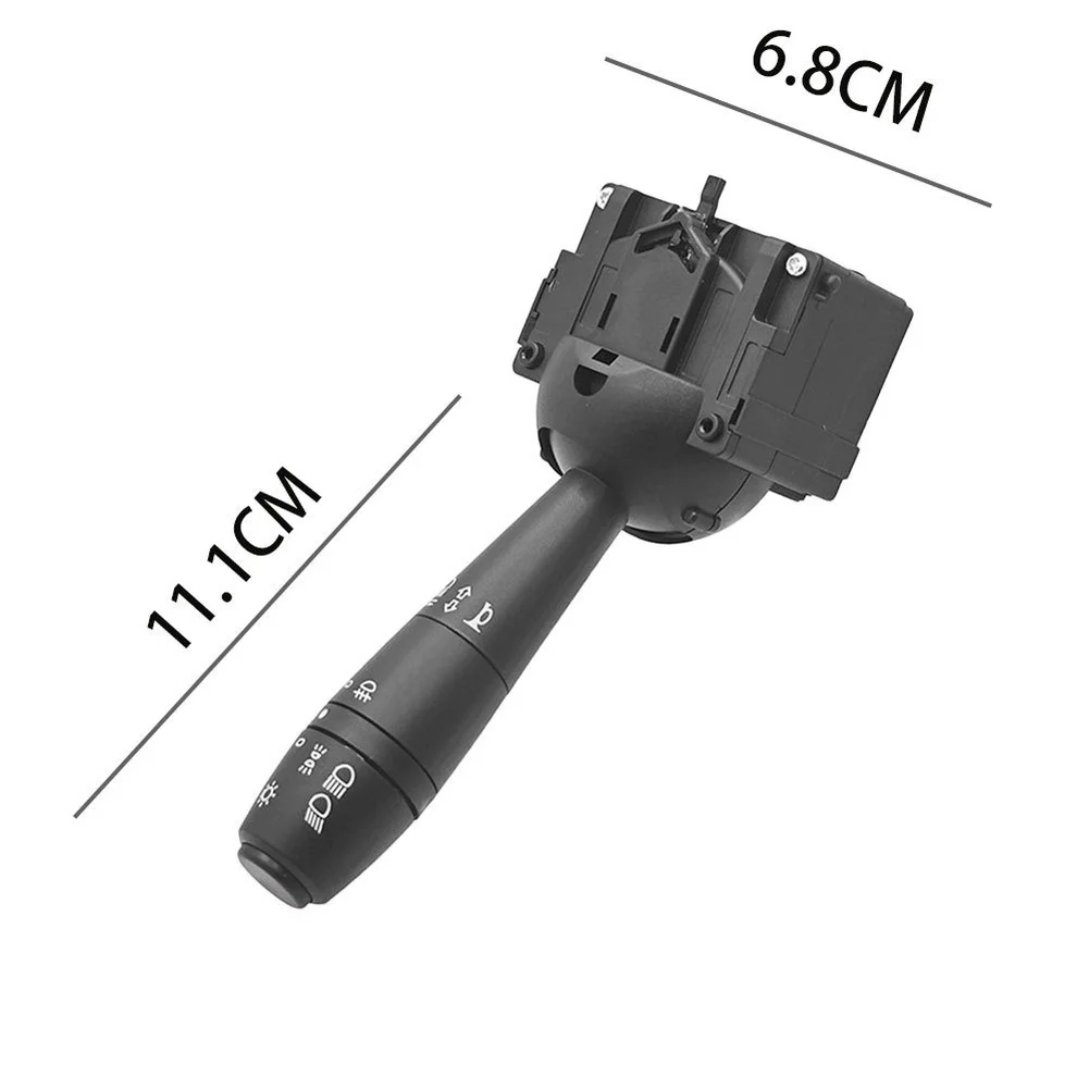 Black Fog Light Switch Indicator Switch ABS Plastic Construction Designed For Seamless Fit Operates Headlights And Signals