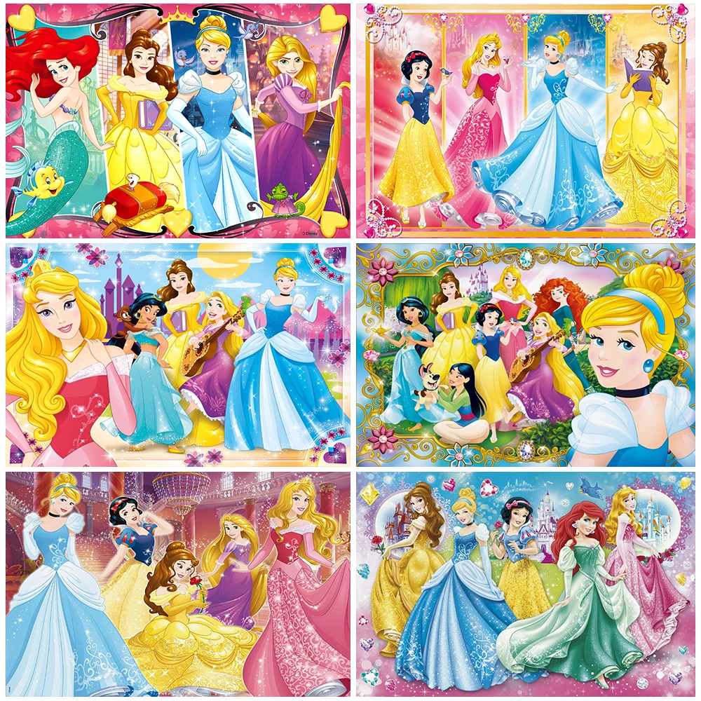 HD Disney Princess Backdrop Snow White Belle Princess Fairy Tale Banner Girl's Birthday Decorations Baby Baptism Party Supplies
