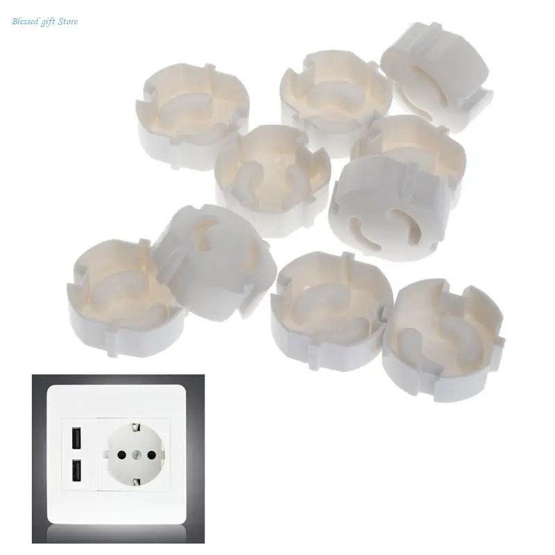 10pcs Baby Safety Plug Socket Cover Protective Child Safety Plug Guard 2 Hole