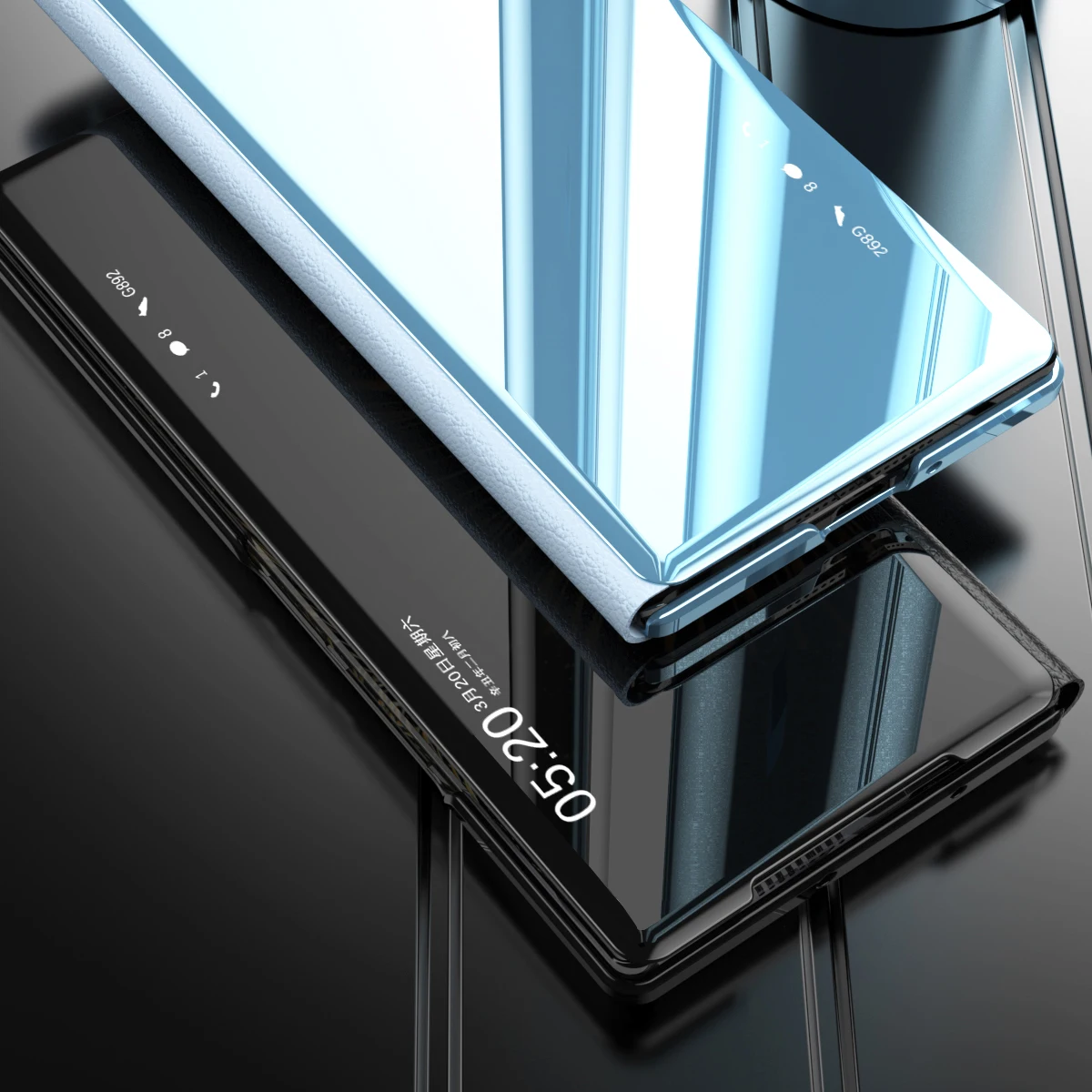 For VIVO X Fold 3 Pro Case Luxury Leather Mirror Smart Back Cover For X Fold 3Pro Folding Stand Shockproof Bumper Funda