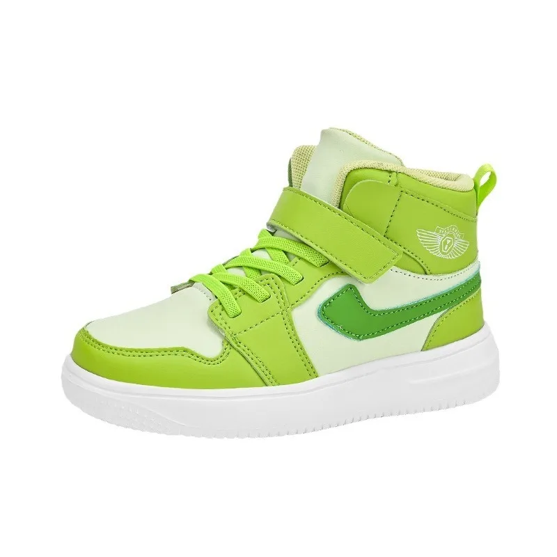 ShoesGreen scarpe da bambino primavera e autunno High-top Sneakers per bambini inverno ragazzi suola morbida scarpe sportive per bambini di medie dimensioni