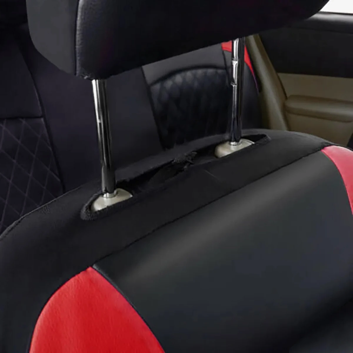 Ganzjahres-Autositzbezug aus PU-Leder, vollständig umschlossener Sitzschutz, wasserdicht, universelle Passform, Limousine, SUV, Pick-up-LKW-Sitz – Detail 16