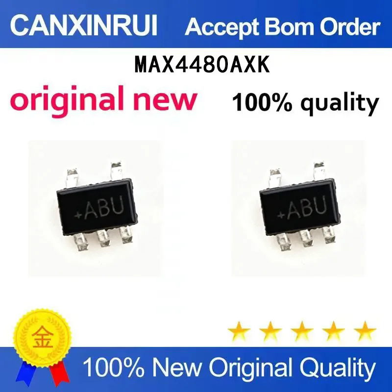 (5-100 Pieces)Brand new original MAX4480AXK MAXIM SOT-353 SMT silk screen ABU spot chip IC