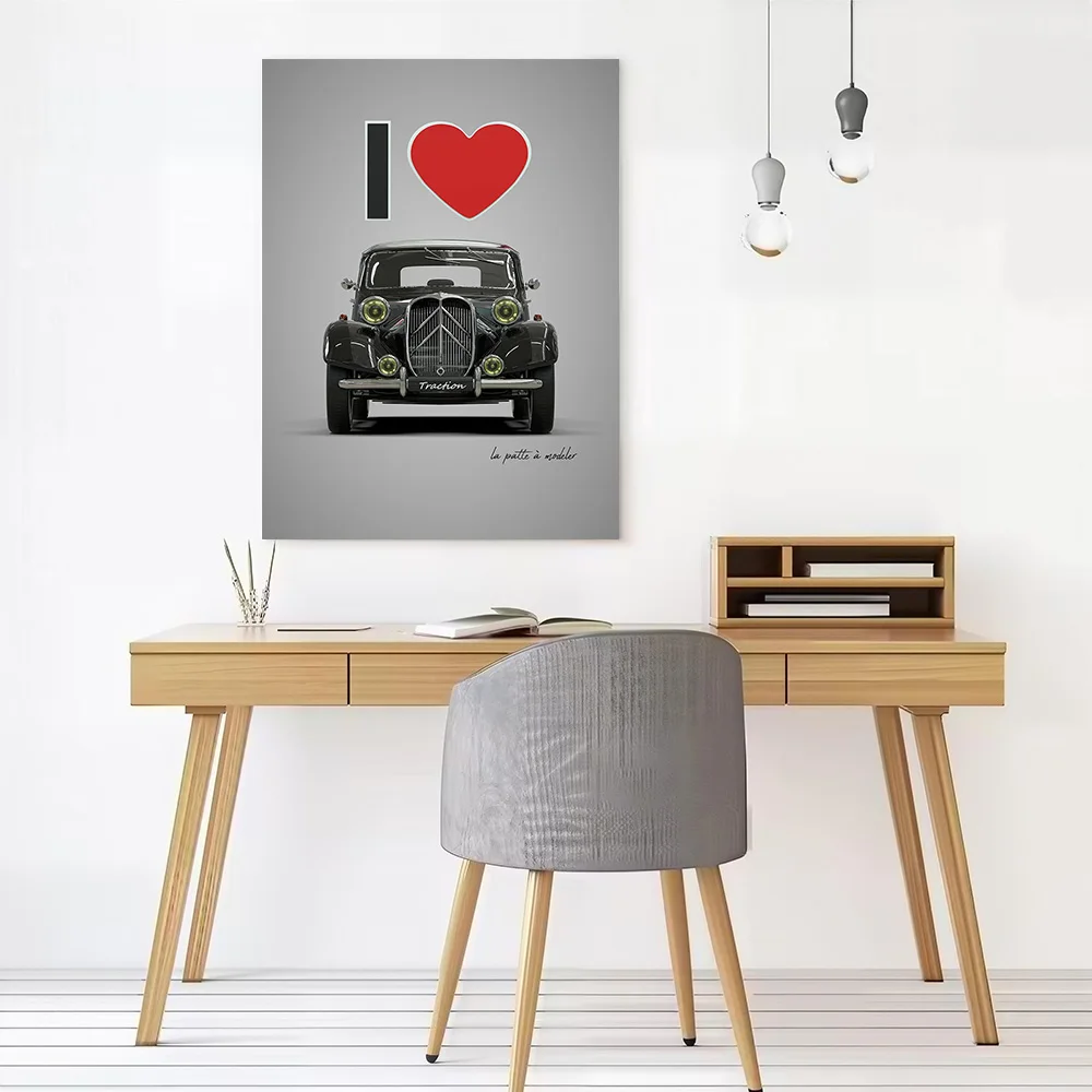 I Love Traction Printed Canvas Poster Custom Pictures Wall Art Canvas Painting for Specialty and Themed Home Decor Wand Deko