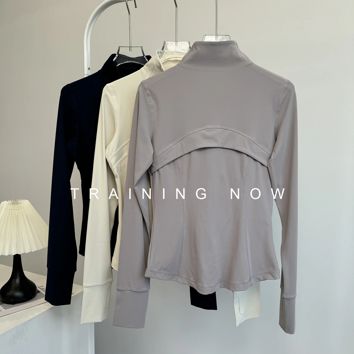 

Fitness jacket women's autumn new zipper sports top slim long-sleeved outer wear running professional training yoga clothing