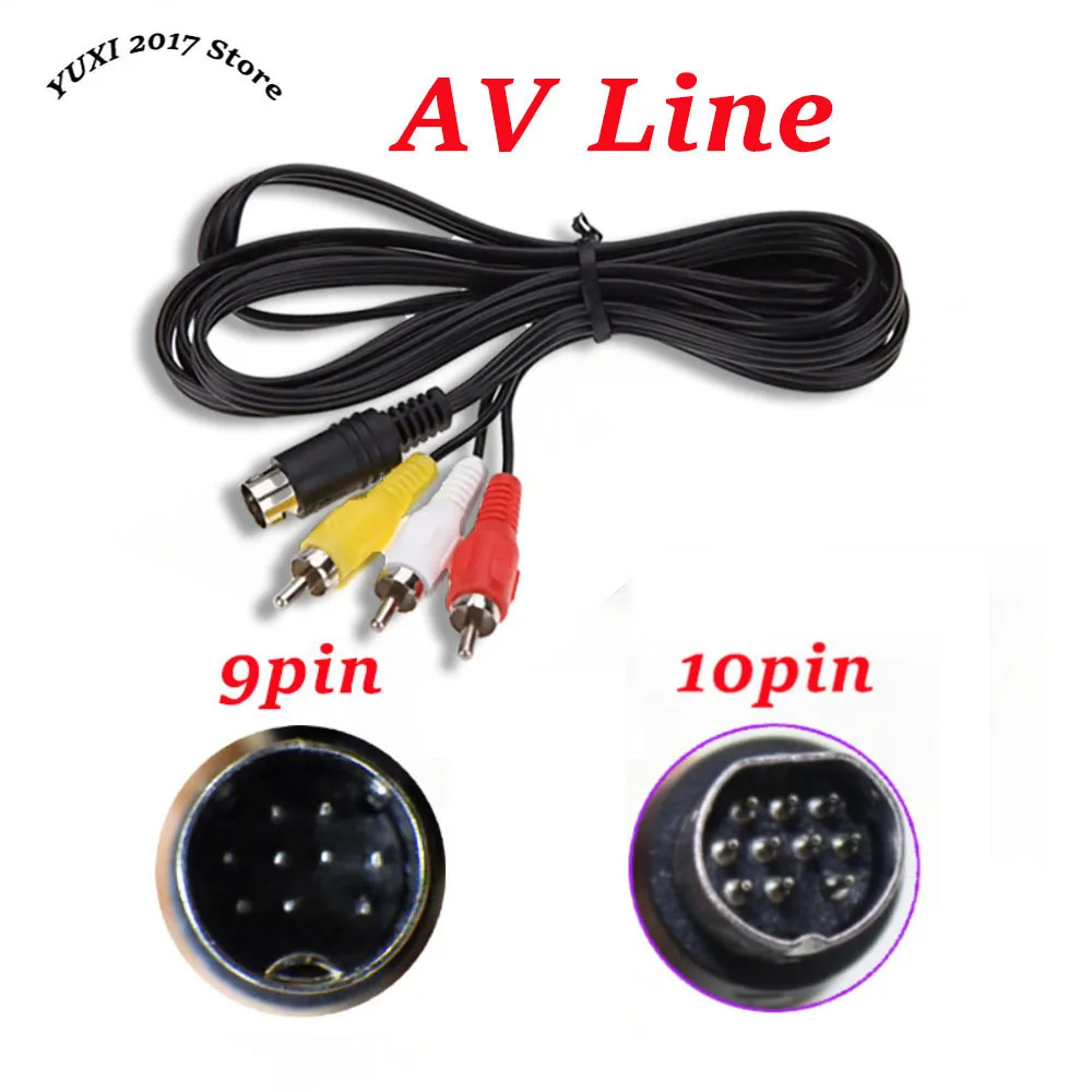 1PC 9-pin Or 10 Pin AV Cable Genesis MD 2/3 AV Cable SEGA MD2/3 AV Cable MD2 Audio And Video