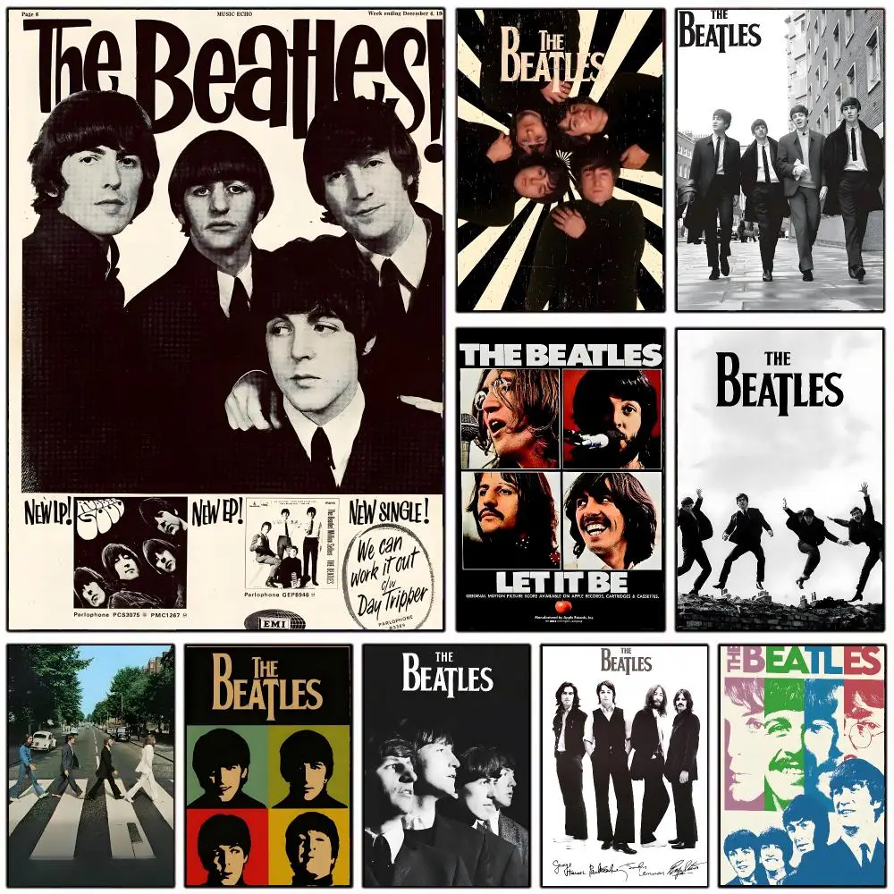 legendary band T-The Beatles Poster Modern Home Decoration Interior Design & Contemporary Wall Art Collection