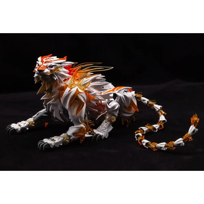 Shenxing Technology Shanhaijing White Tiger Red Pattern Black Tiger Assembly Mobile Assembly Model Toy Gift Ornament Ornament