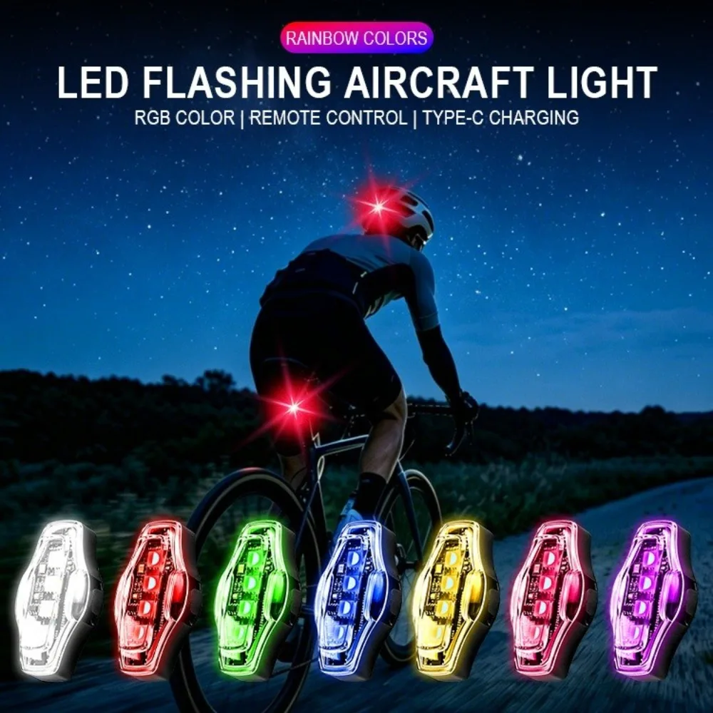 Magnetic Mount LED RGB Strobe Light Rechargeable with Remote Control Wireless Warning Light Anti-Collision Light