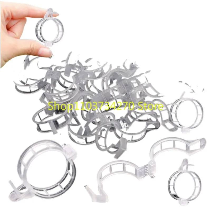 

Transparency Tomato Clips Reusable Binding Clamp for Grape Vines Vegetable Plants Support Fixed Ring Buckle Orchard Garden Tools