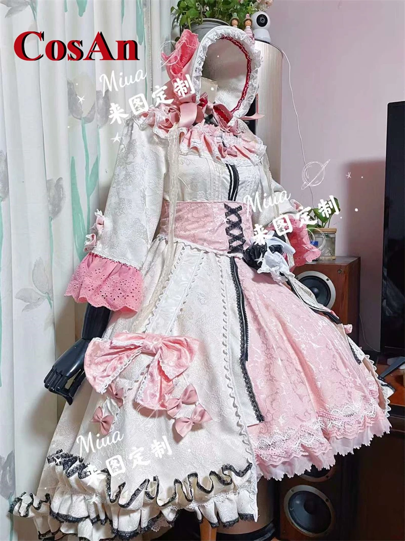 CosAn-Disfraz de Arknights Eyjafjalla, dulce y hermoso vestido de Lolita, ropa de juego de rol para fiesta de actividades