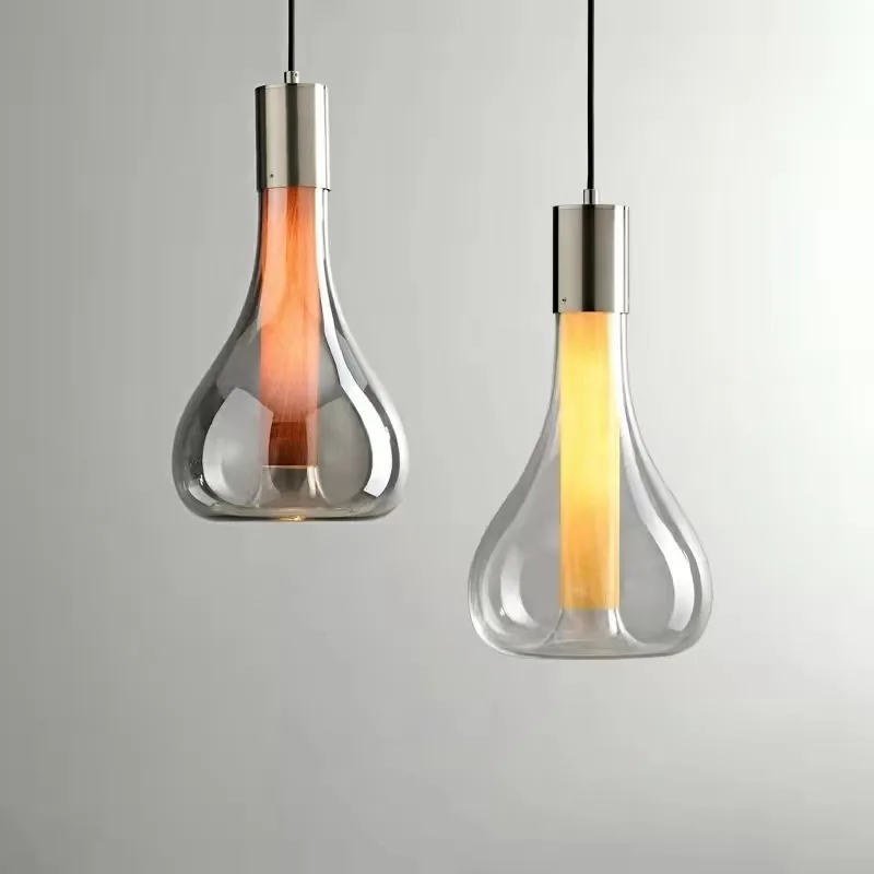 

Nordic Glass Pendant Light Lights Modern Led Hanging Lamp Living Bedroom Bar Restaurant Living Room Decor Island Hanging Lights