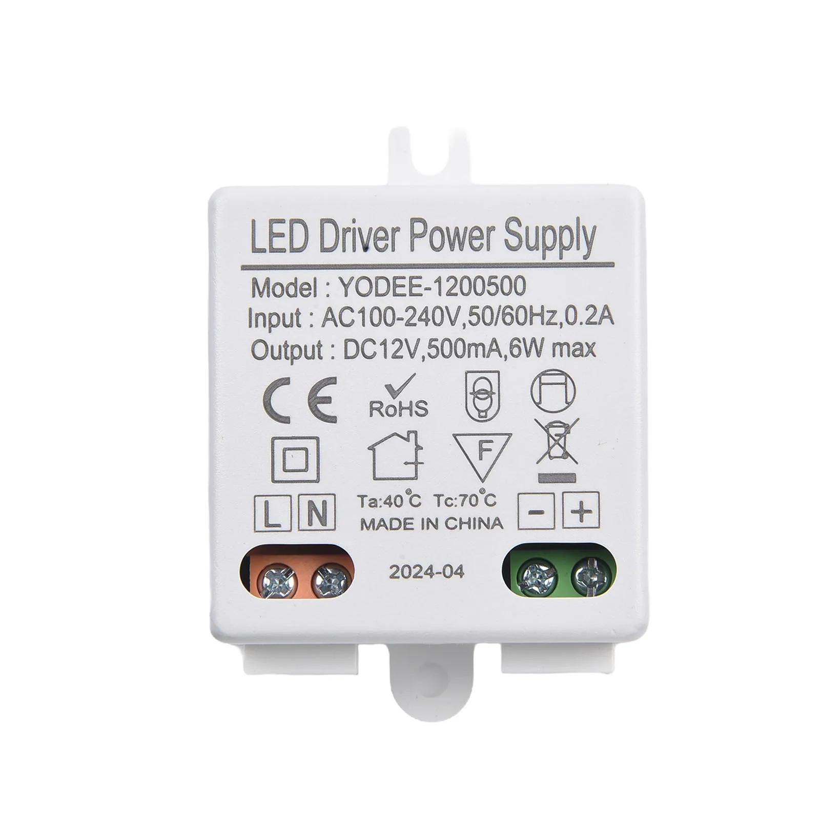 LED Driver Power Supply Short Circuit Protection AC To DC DC Output AC100-240V DC12V 6W Drive LED Power Supply