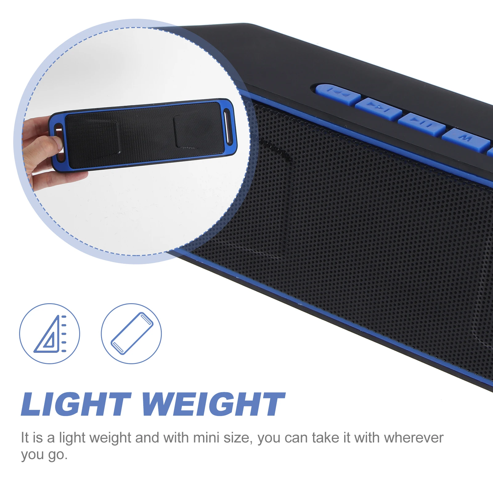 

Portable Speaker Mini Subwoofer Wireless Speakerphone Double Horn Bass High Definition Audio Stereo Sound Effect Built