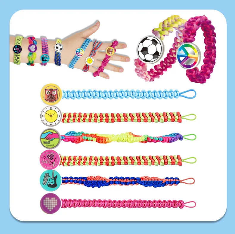 Friendship DIY Bracelet Making Kit For Girl Jewelry Loom Braid Bracelet Maker Arts and Crafts Jewelry Making Toys