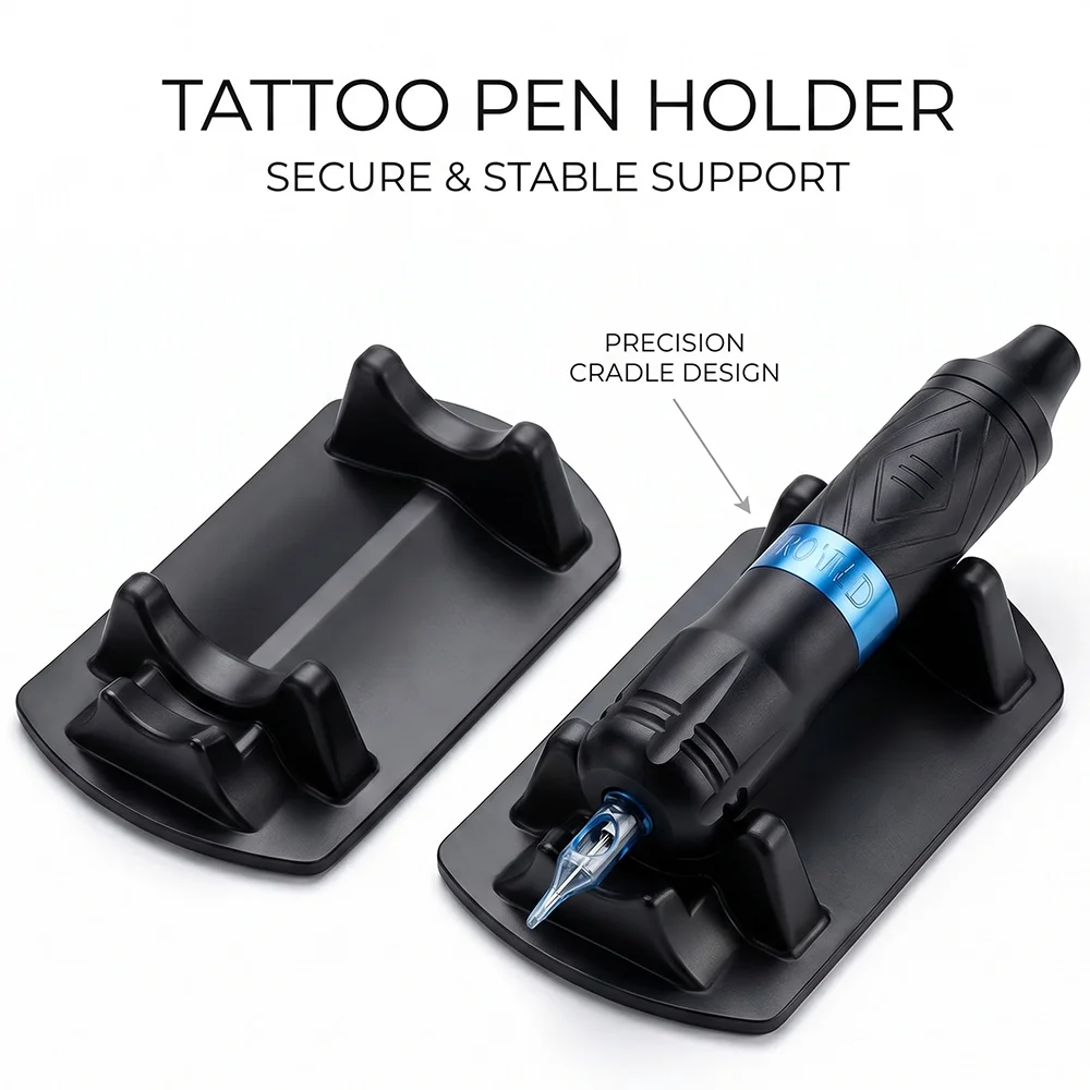 Silicone Tattoo Pen Holder Stand Non-slip Anti-scratch Tattoo Machine Rest Rack for Permanent Makeup&Tattoo Artists Accessories