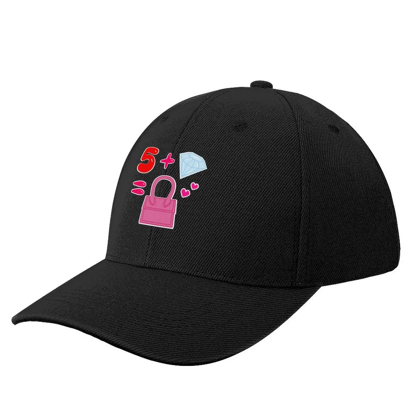 Red five diamonds in my bag Baseball Cap party Hat Brand Man cap Men Hats Women's