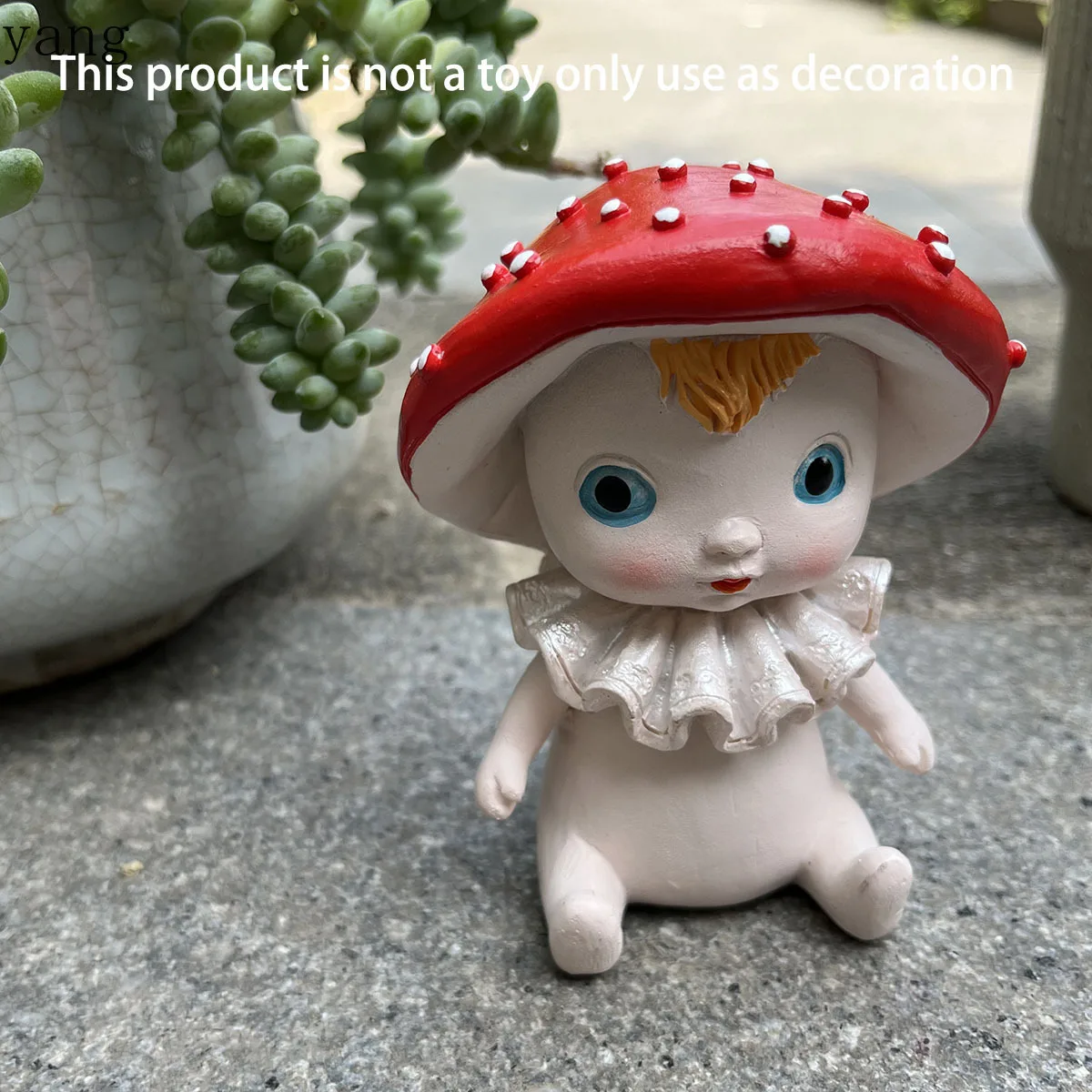 CX Cute Mushroom Plant Resin Crafts Suitable for Garden Decoration Garden Decoration Home Ornament