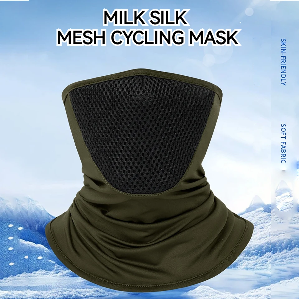 NOFOXO Summer UV Protection Face Mask Breathable Bandana  Outdoor Mens Hiking Cycling Mask Scarf Breathable Neck Gaiter Sport image 2