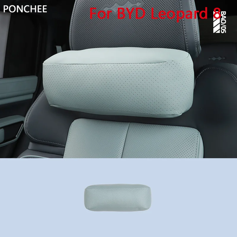 

Memory Foam Seat Neck Support Pillow for BYD Leopard 8 2024 2025 Car Headrest Automobile Modification Supplies Comfort