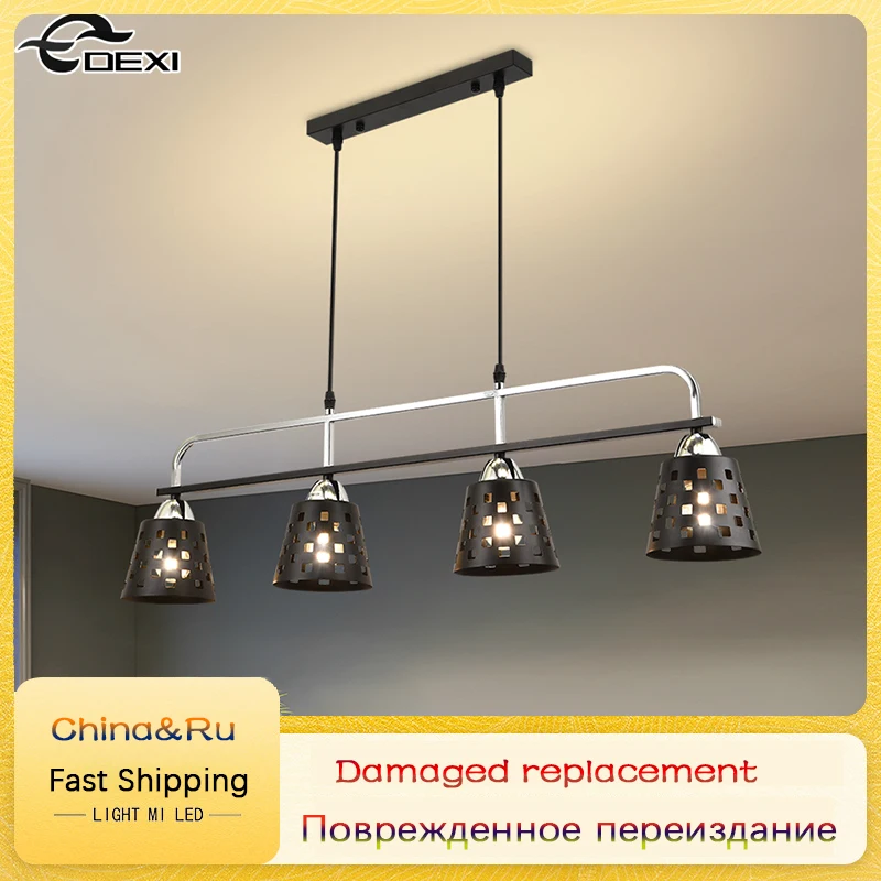 

Modern Villa Living Room Iron Art Ceiling Light Dining Hall Bar Hollow Out Chandelier Cafe Lounge Art Deco Lighting Fixture E27