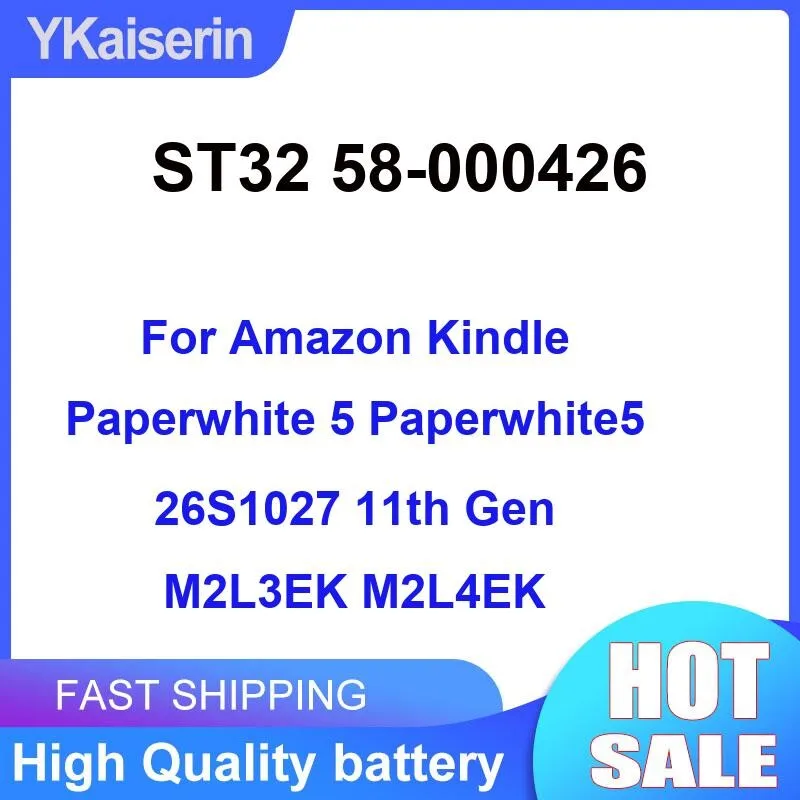 

Tablet Battery ST32 58-000426 1700Mah For Amazon Kindle Paperwhite 5 Paperwhite5 26S1027 11Th Gen M2L3EK M2L4EK