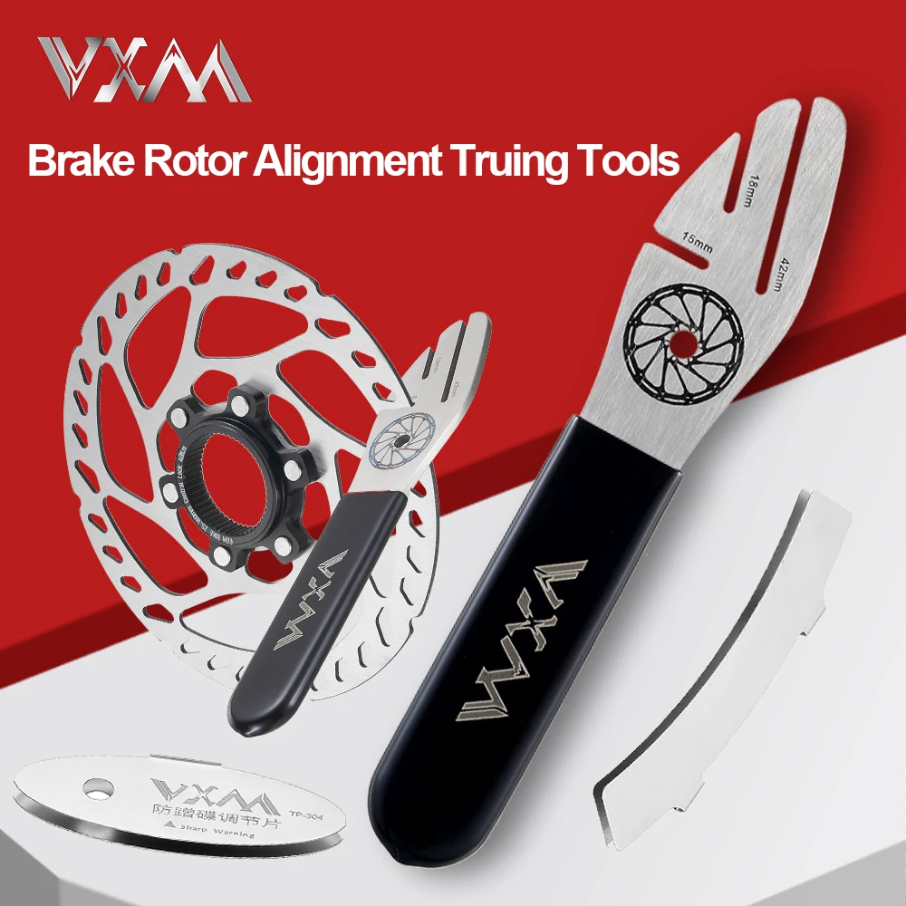 VXM Bicycle Tool Disc Brake Rotor Alignment Truing Tools MTB Flattening Correction Wrench Stainless Steel Bike Repair Tool