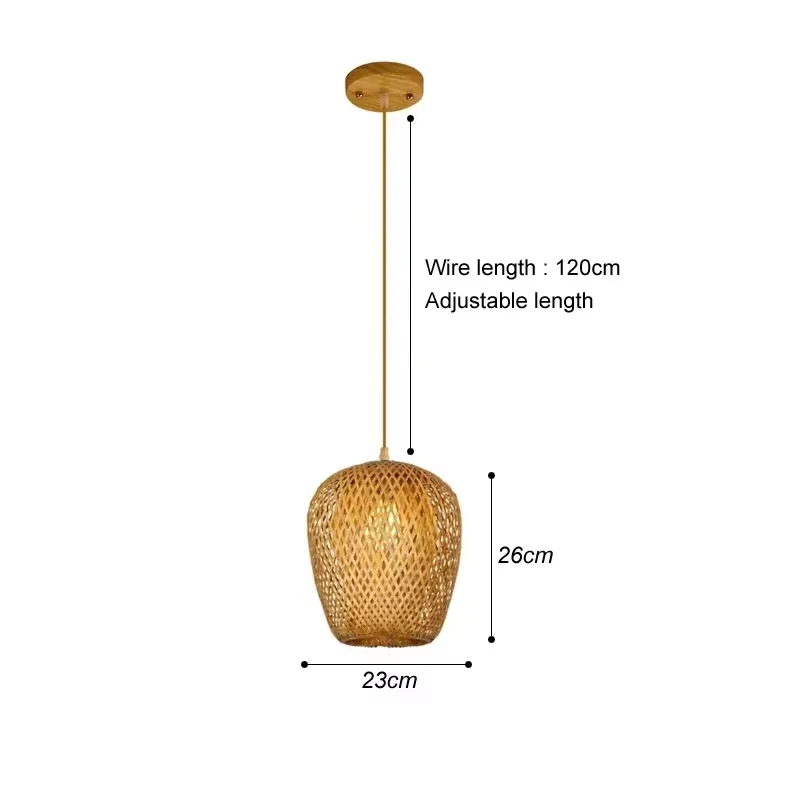 Bamboe Chinese stijl hanglamp Hoge kwaliteit hanger Hand maken lichten Woonkamer Restaurant Eetkamer Hangende verlichtingsset