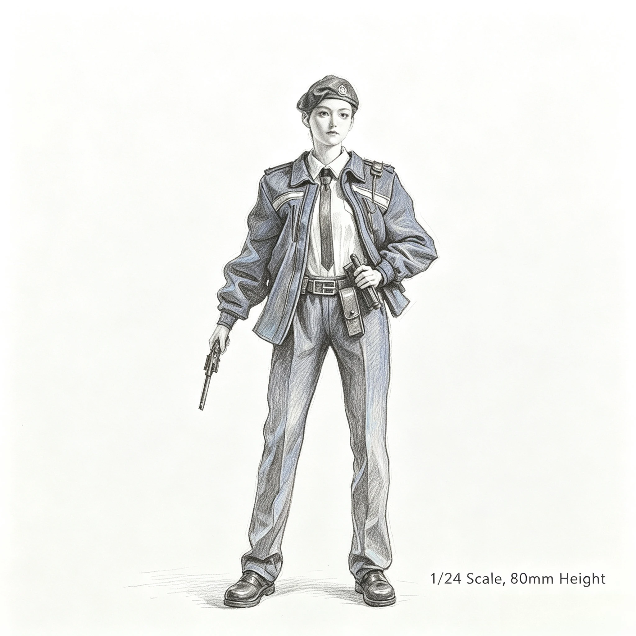 1/24 die-casting resin model assembly kit, GK, Special Forces, unpainted model assembly kit