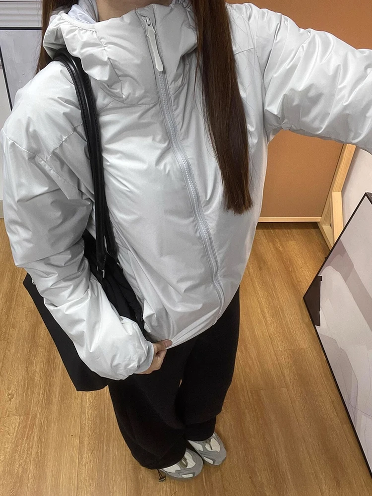 

American Sle Lightweight Cotton Jaet Men's Winter Outdoor Casual Warm Couple Hooded Vest Cotton Clothes