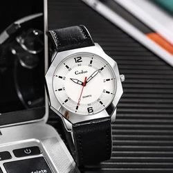 Fashion Casual Men Quartz Watches Sell like Hot Cakes Leather Strap Men's Sport Wristwatch