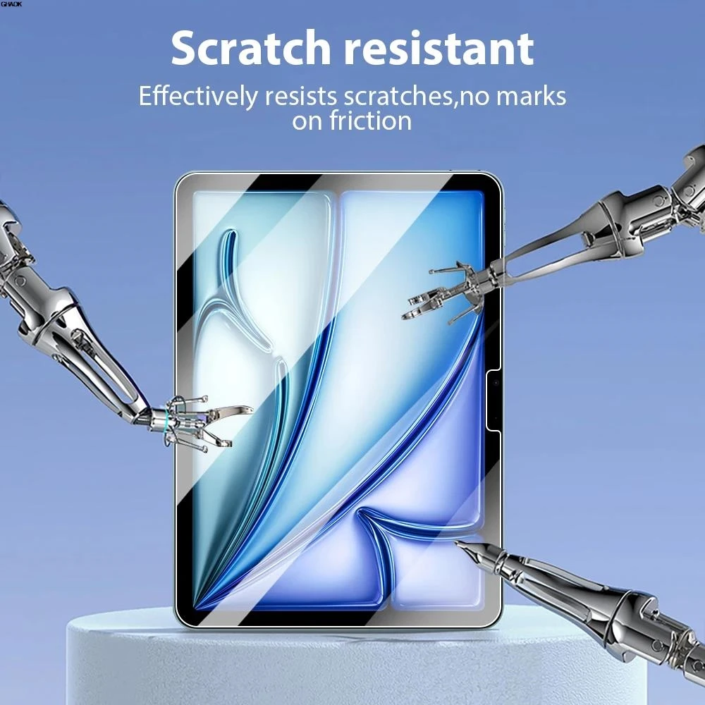 1 قطعة واقي للشاشة من الزجاج المقسى لجهاز iPad Air 13 11 5 4 2025 A16 11th 10th Gen لـ iPad Pro 12.9 M4 9th 10.2 Mini 6 7 Film #4