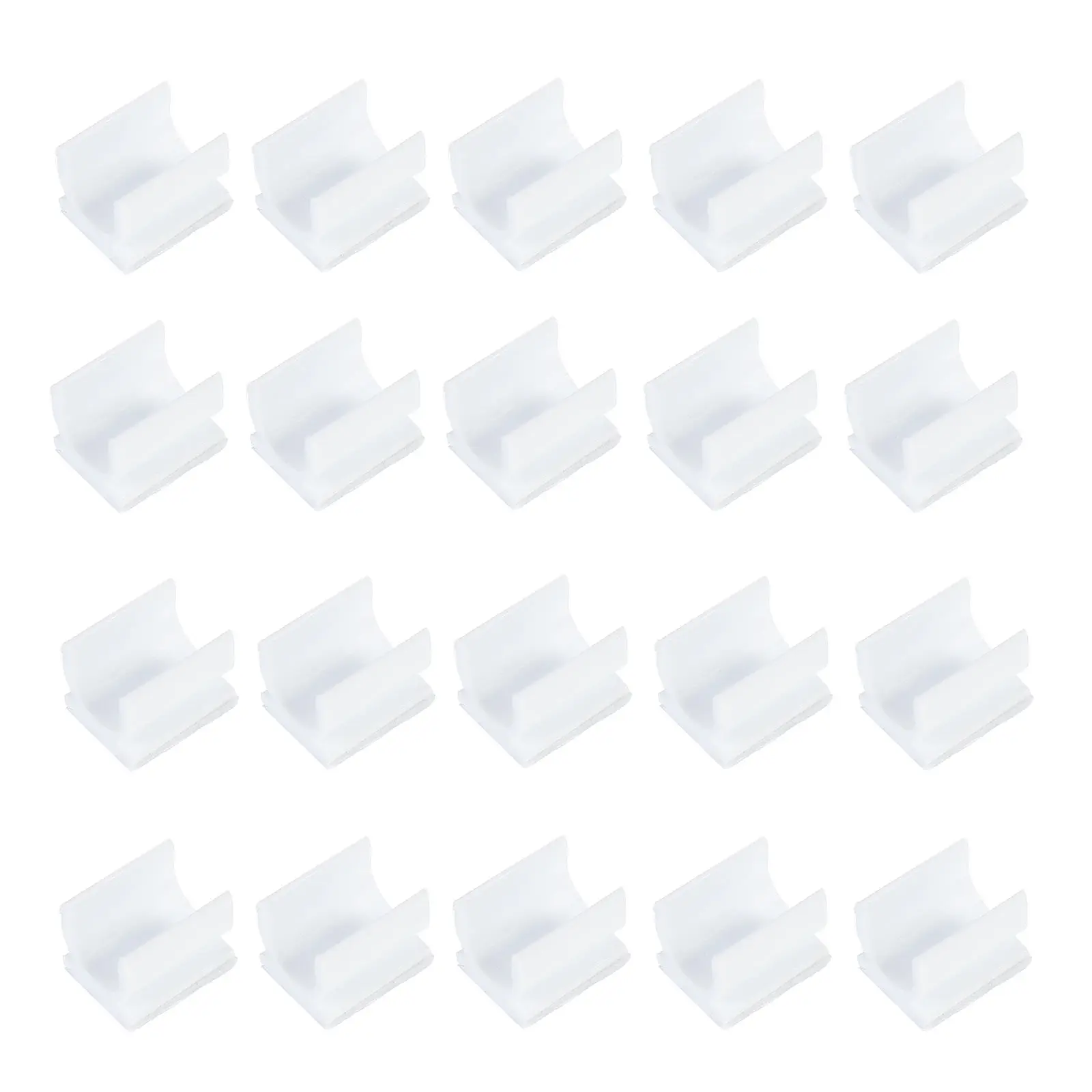 

100pcs Pen Clips Adhesive Whiteboard Holders Plastic Buckles Desk Stationery Pen Office Supplies