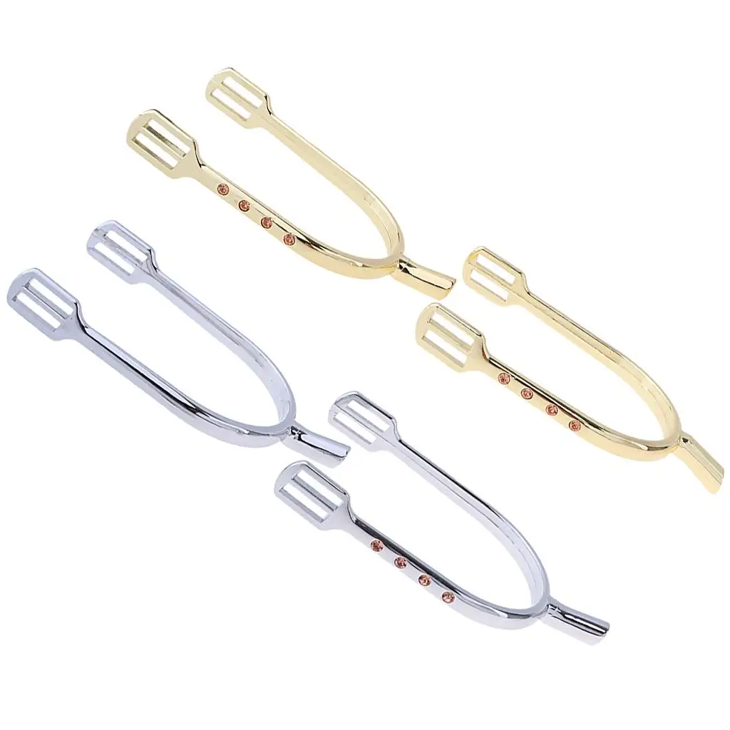 1 Pair Zinc Alloy Horse Spurs Equestrian Horse Riding Boots Spurs Accessories 12*8*2cm