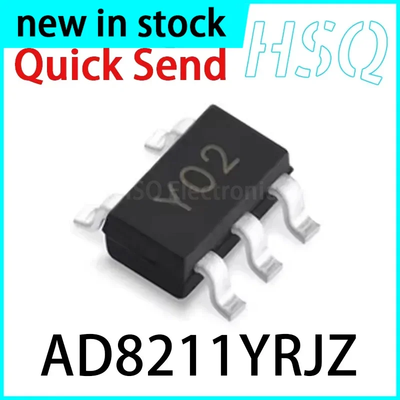 1PCS AD8211YRJZ AD8211YRJZ-RL7 AD8211YRJ Silk Screen Y02 SOT23-5 High-pressure Diversion Monitor Brand New in Stock