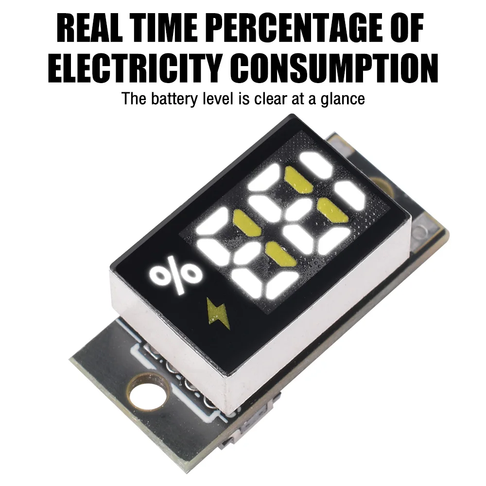 1S, 2S, 3S, 4S Mini Battery Level Indicator Module, LED Digital Display Lithium Iron Phosphate Battery Meter, Capacity Gauge