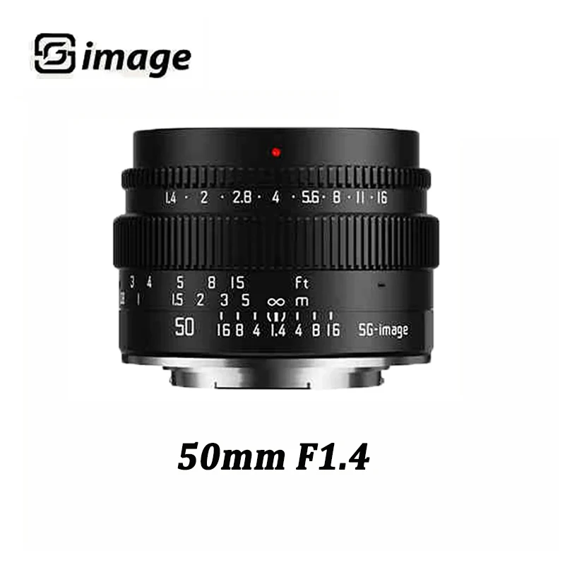 

SGimage 50mm F1.4 ASPH Manual Lens Large Aperture APS-C Lens for Nikon Z Canon RF Sony E A7III Leica M Sigma L Mount