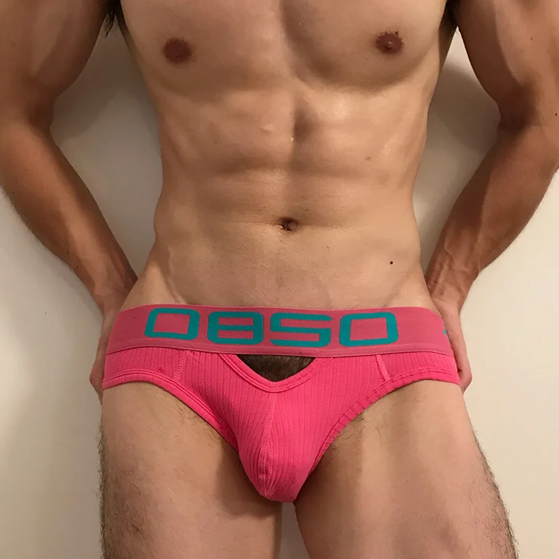 

ADANNU Мужское нижнее белье Сексуальное мужское хлопковое треугольное нижнее белье с низкой посадкой Модные открытые трусики Удобные и дышащие