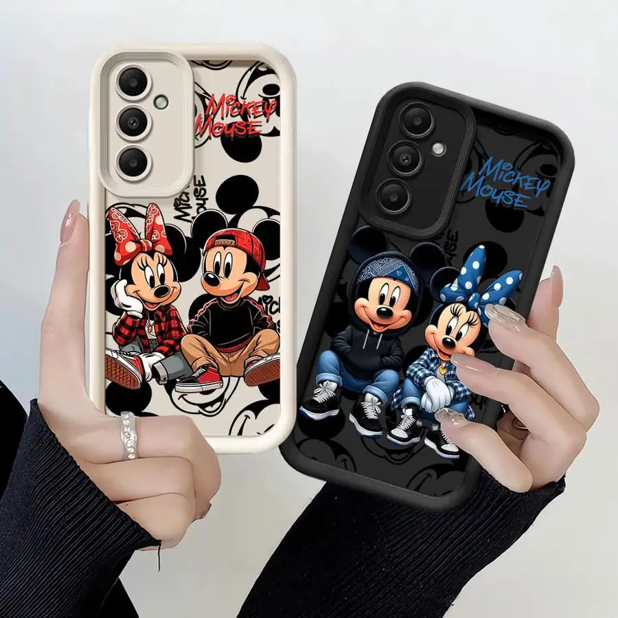 Disney Mickey Minnie Mouse Cool Phone Case for Samsung Galaxy A16 A33 A34 A12 A13 A14 A22 A32 A23 A24 5G Soft Silicone Cover