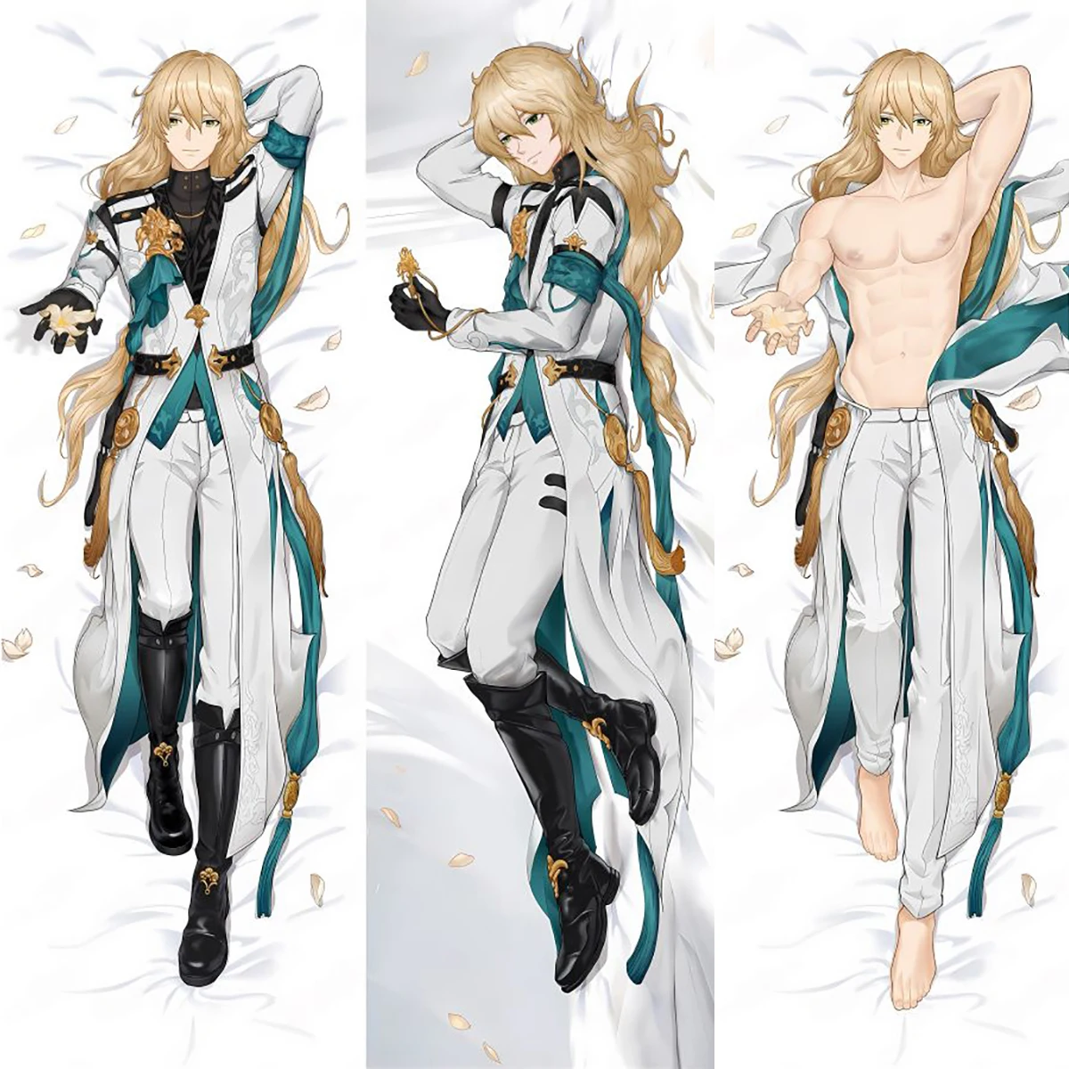 Honkai: Star Rail Luocha Cosplay Dakimakura Costume Hing Body Pillow Case Long 2-Side HD Luo Cha Pillowcase Cover Peach Skin